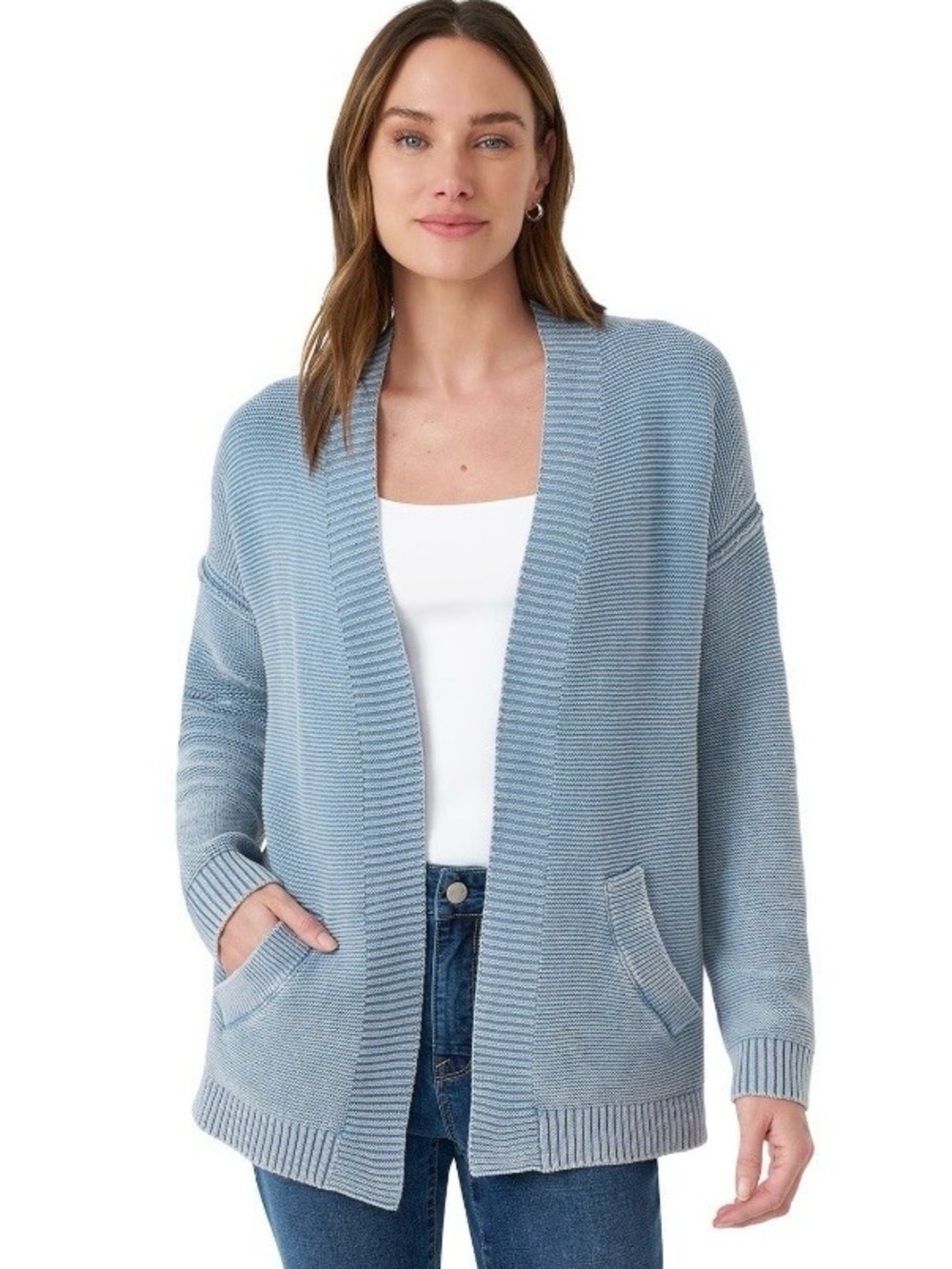 Seven7 Open-Front Knit Cardigan Sweater Women’s Size Large - Brand New